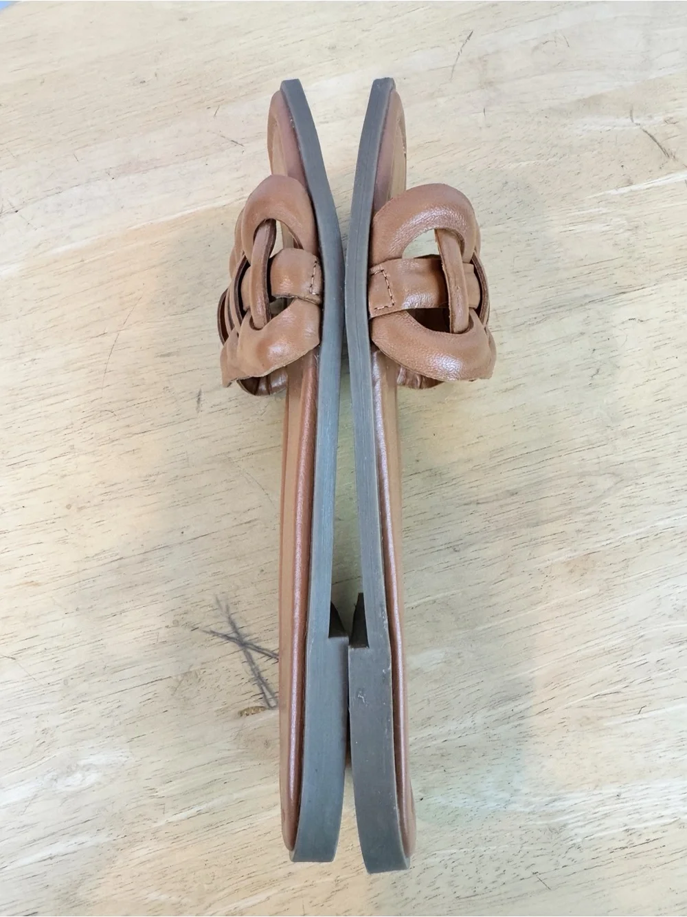 Kenneth Cole | Saddle Brown Slide Sandal, 8 - Picture 7 of 10